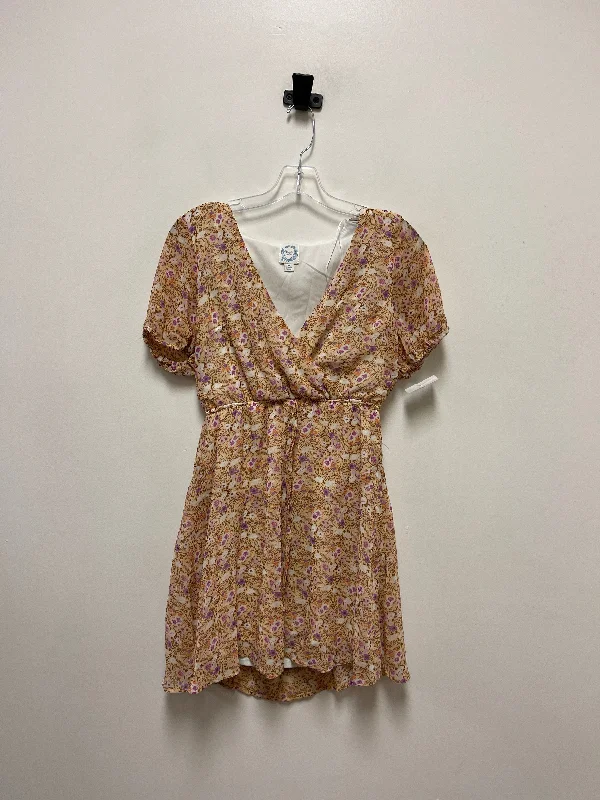 Dress Casual Short By Blue Rain In Brown, Size: M