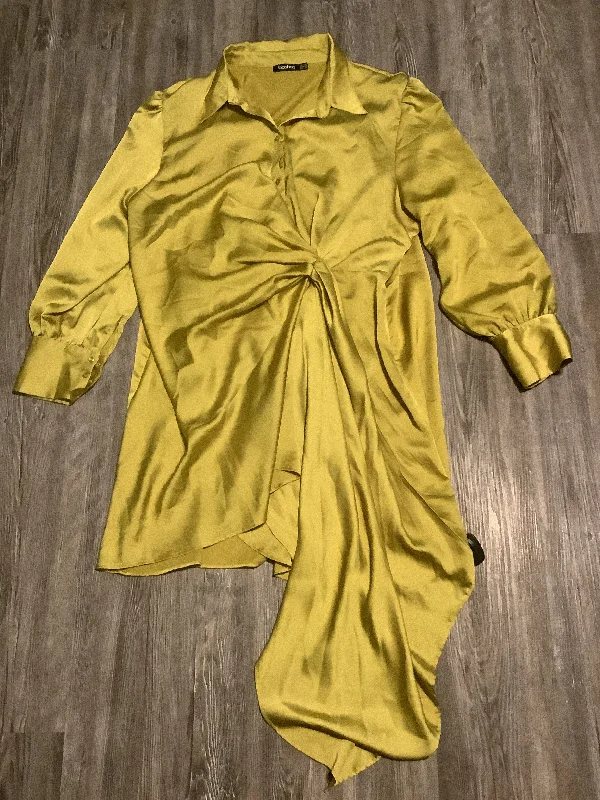 Dress Casual Short By Boohoo Boutique In Yellow, Size: 22