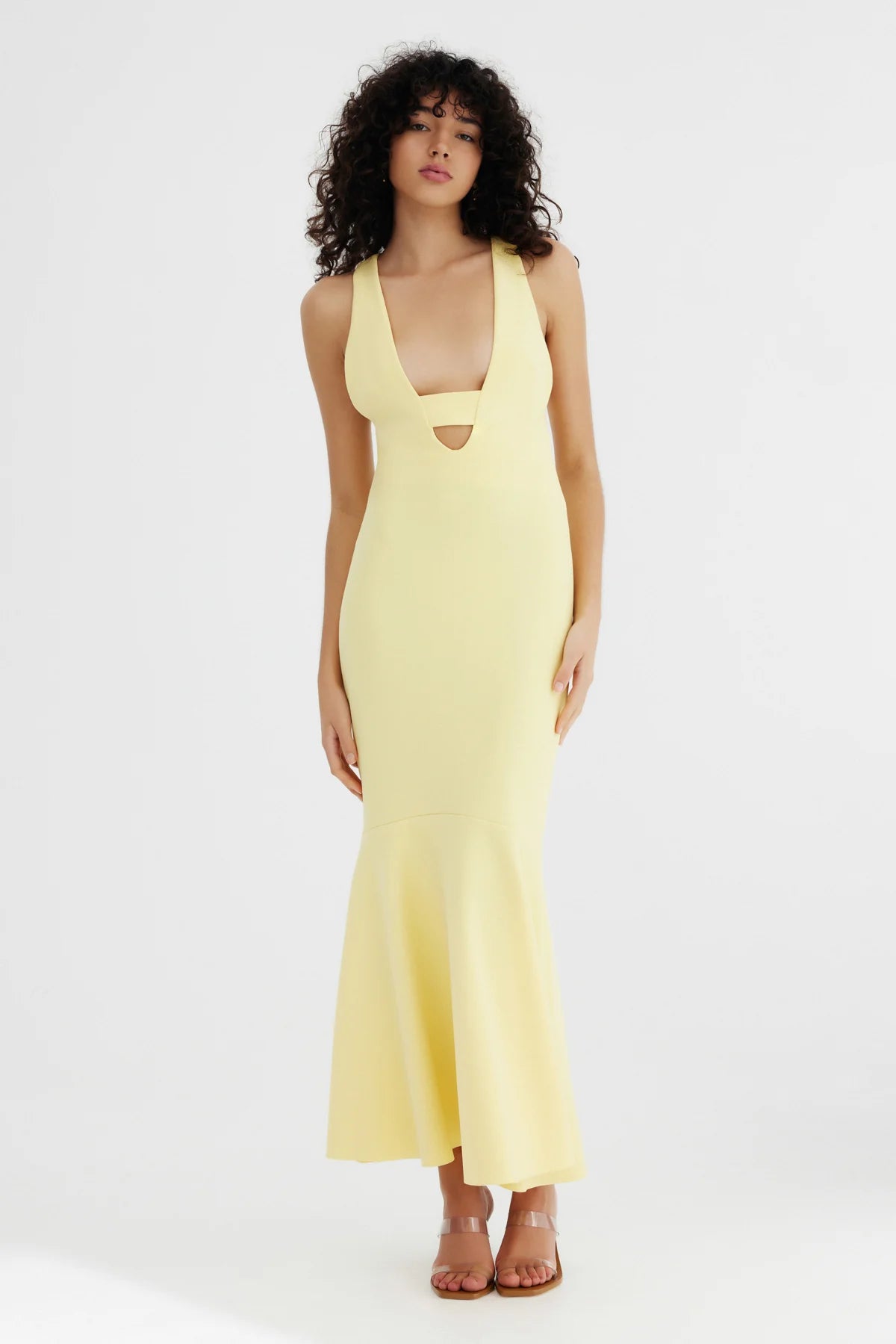 Poet Dress - Lemon