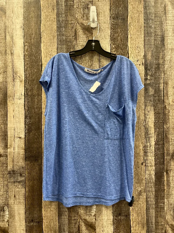 Top Short Sleeve By Michael Stars In Blue, Size: Onesize