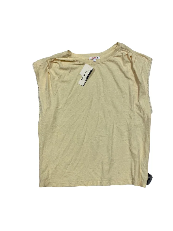 Top Short Sleeve By Sundry In Yellow, Size: L