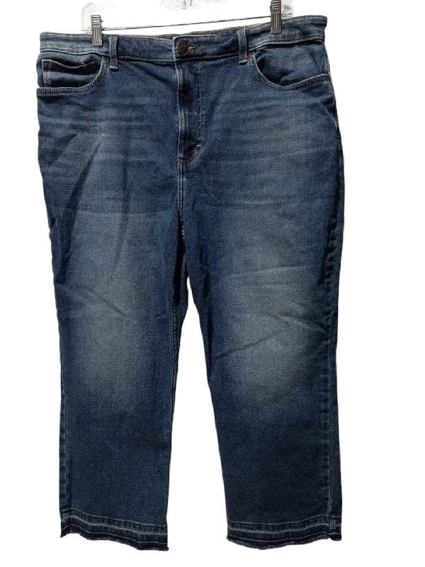 Jeans Skinny By Lee In Blue Denim, Size: 18