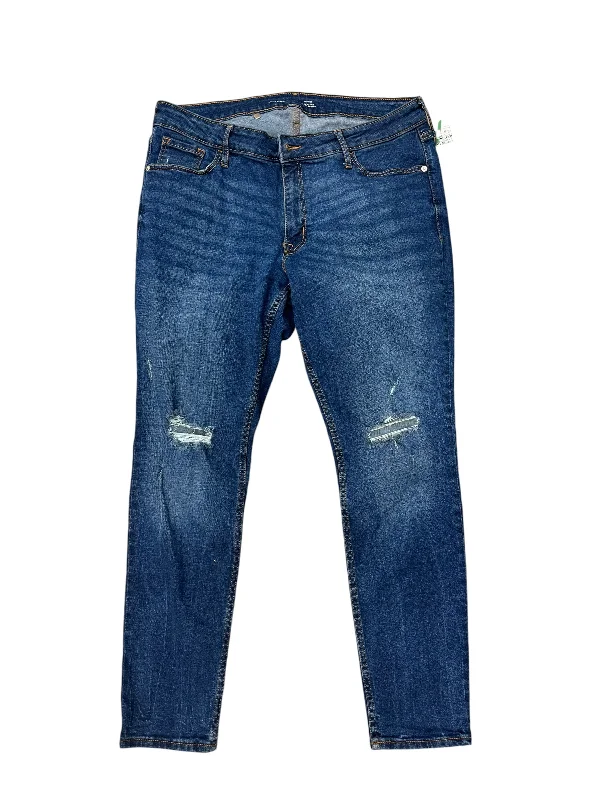 Jeans Straight By Old Navy In Blue Denim, Size: 16