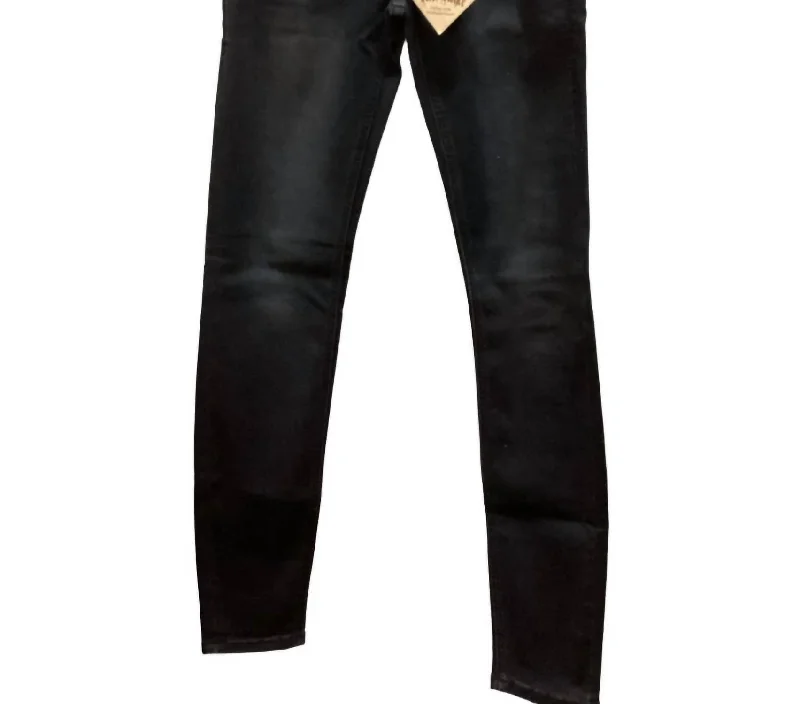 Women's Skinny Jean In Washed Black