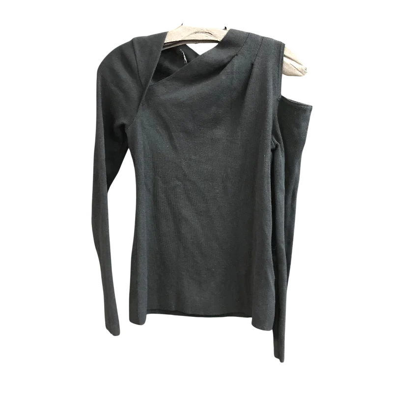 Top Long Sleeve By Inc In Black, Size: M