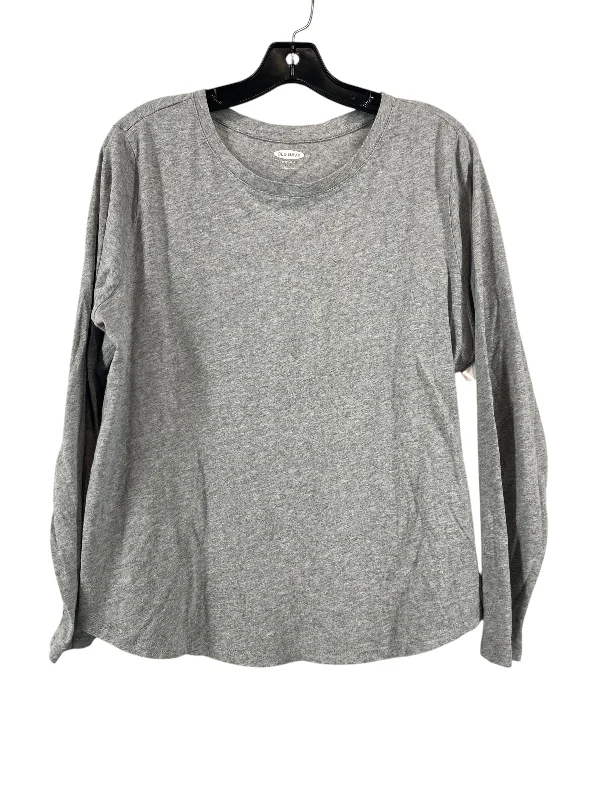 Top Long Sleeve By Old Navy In Grey, Size: L