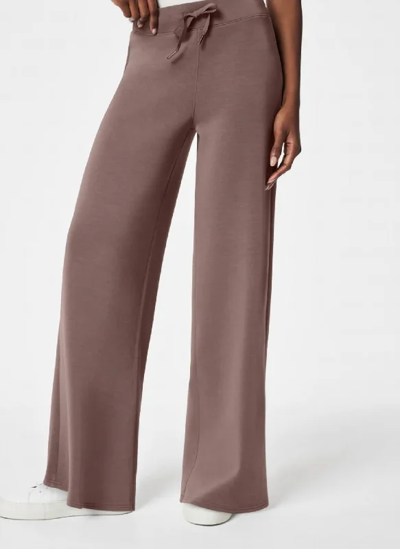 Airessential Wide Leg Pants In Smoke