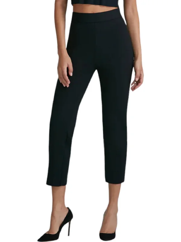 Ceo Neoprene Cigarette Pants In Black