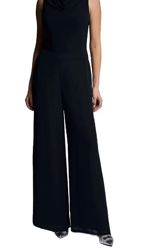 Chiffon Pant In Black