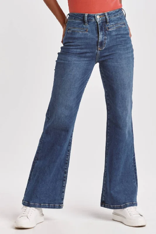 Fiona High Rise Wide Leg Jean In Tempo