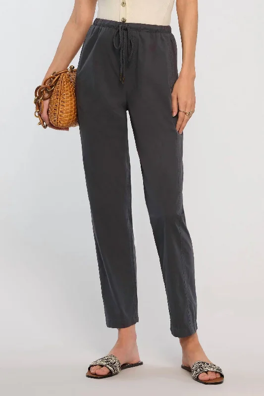 Nella Pull On Pants In Steel