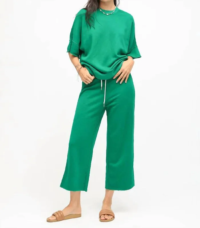 Ojai Wide Leg Pants In Sea Glass