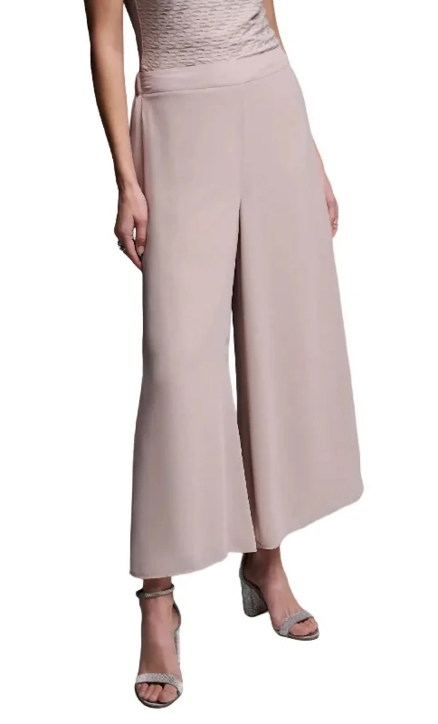 Wide Leg Flowy Pant In Sand