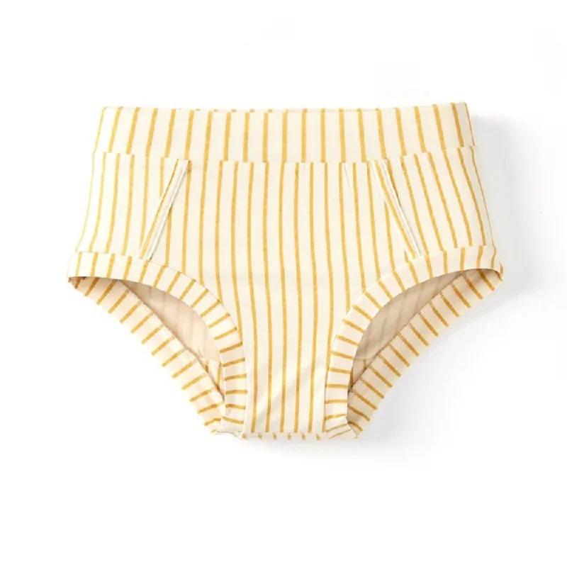 Bamboo & Organic Cotton Womens Underwear Brief - Golden Stripe