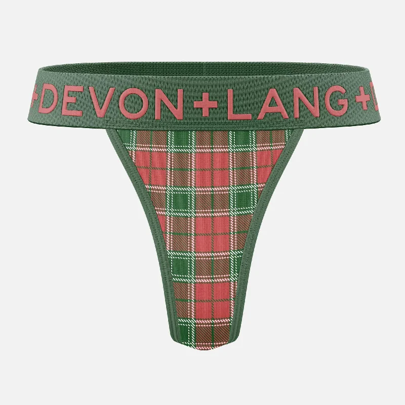 Bria V-Thong - Vintage Tartan