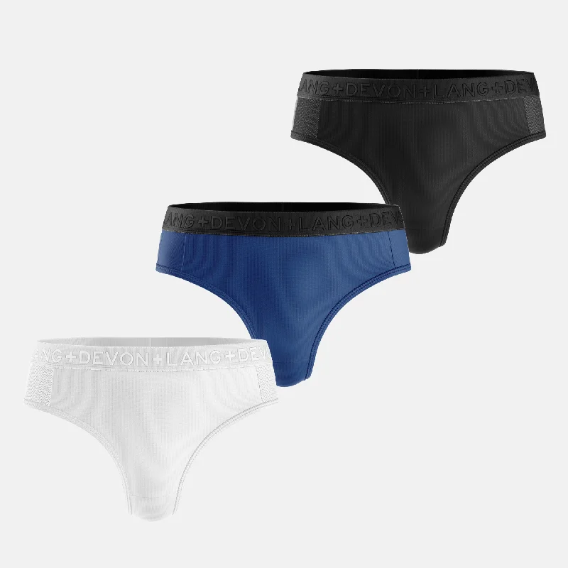 Katrina Everyday Thong - Multi-Packs - Glacier/Obsidian/Pacific Blue