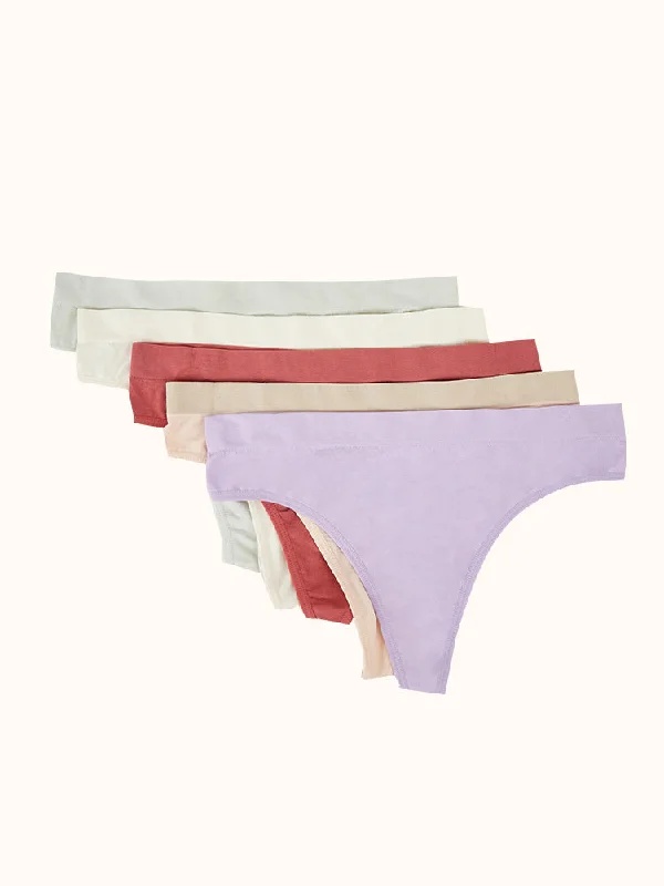 Women's Seamless Thong (5 Pack) - Assorted Colors