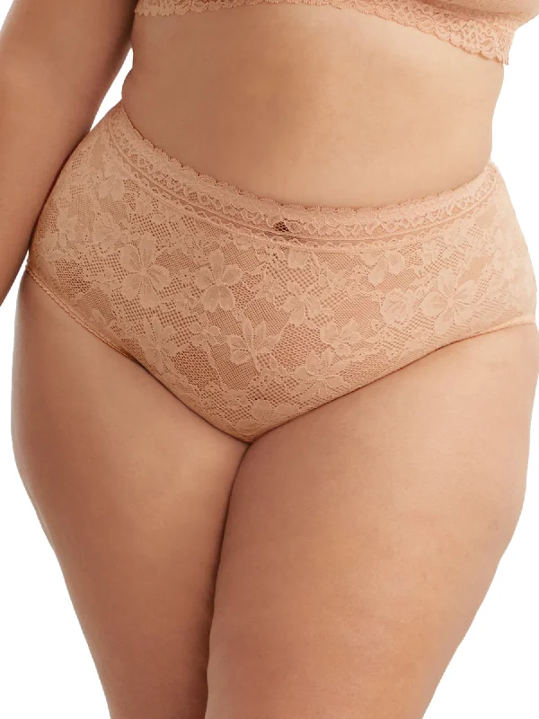 Bare Women's The Soft Stretch High-Waist Lace Brief