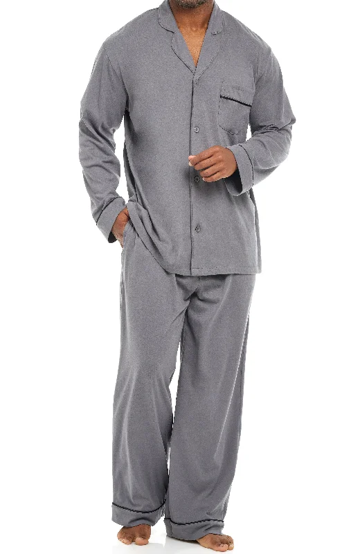 Mens Classic Knit Pajamas Set