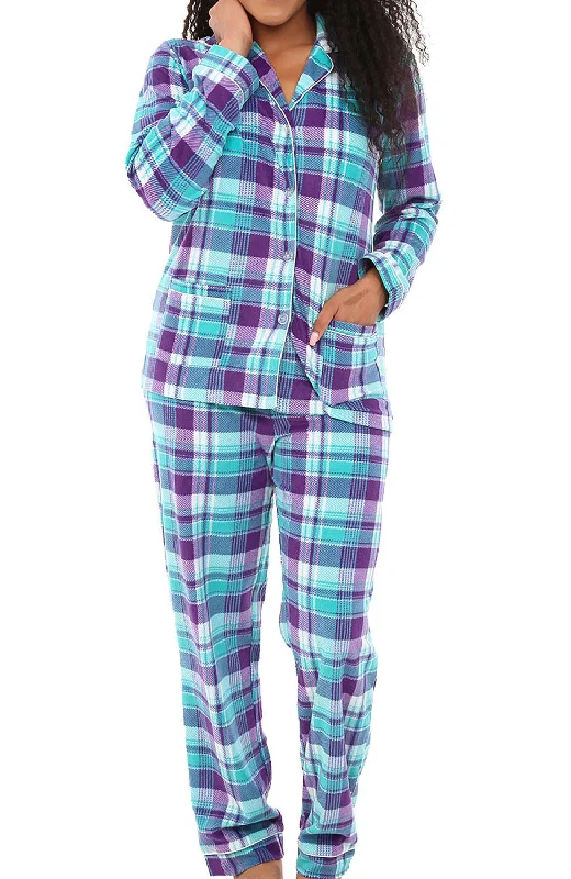 Purple and Teal Plaid