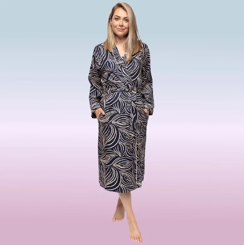 Estelle Spot Print Long Dressing Gown