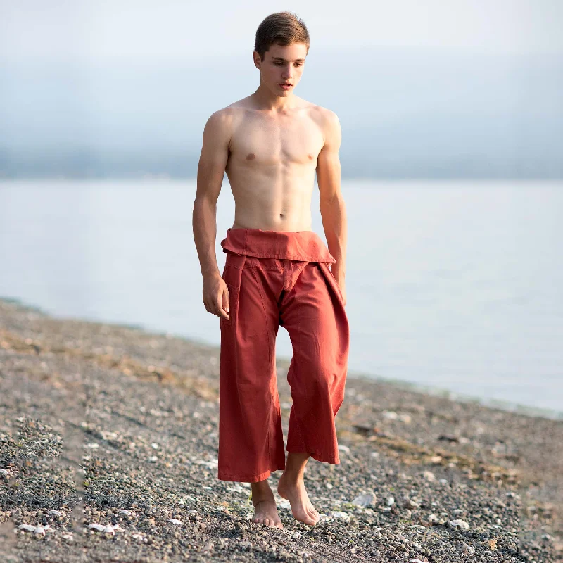 KRABI 100% Organic Cotton Thai Thalay Fisherman's Pants (Unisex) (Closeout - Final Sale)