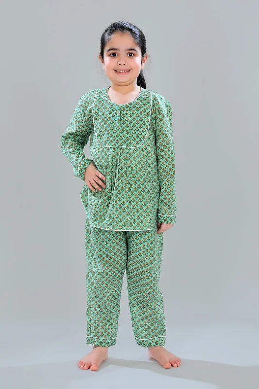 Kurti Style Pajama Set for Girls