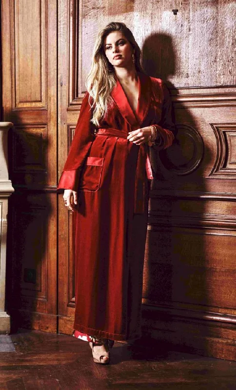 Leet Silk Velvet Full Length Dressing Gown (in stock, 3-day dispatch)