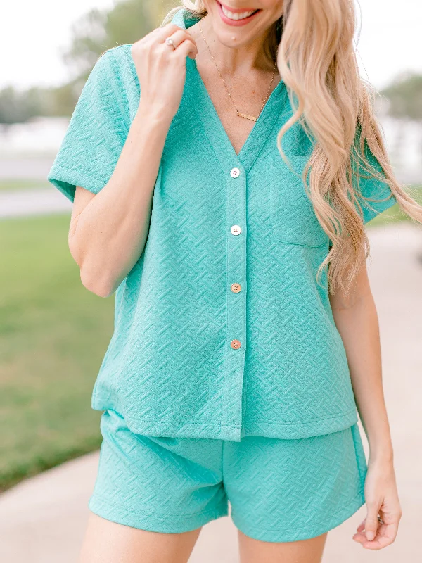 FINAL SALE - Maren Top | Teal