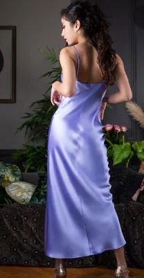 Nouget Full Length Silk Nightgown (in stock, 3-day dispatch)