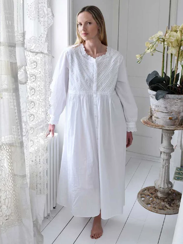 Olive Cotton Nightdress  Size 10-14