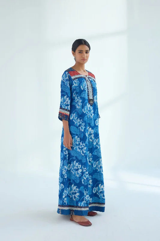 Rozana Caftan Indigo