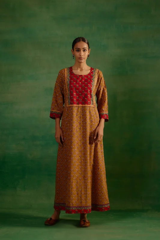 Rozana Caftan Mustard