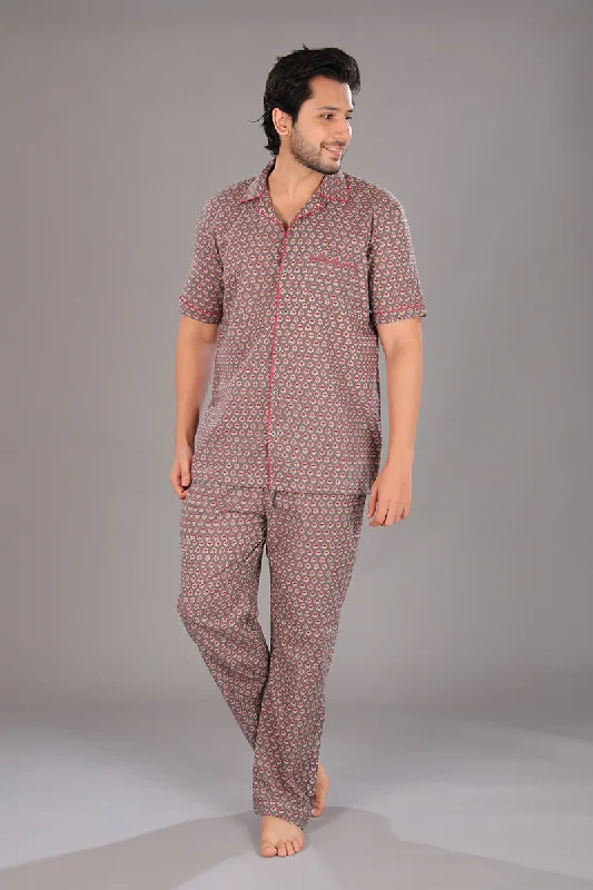 Short Sleeves Pajama Set for Men