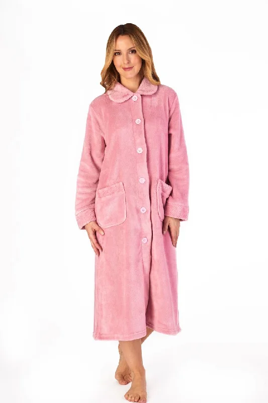 Slenderella Supersoft Button Front Dressing Gown