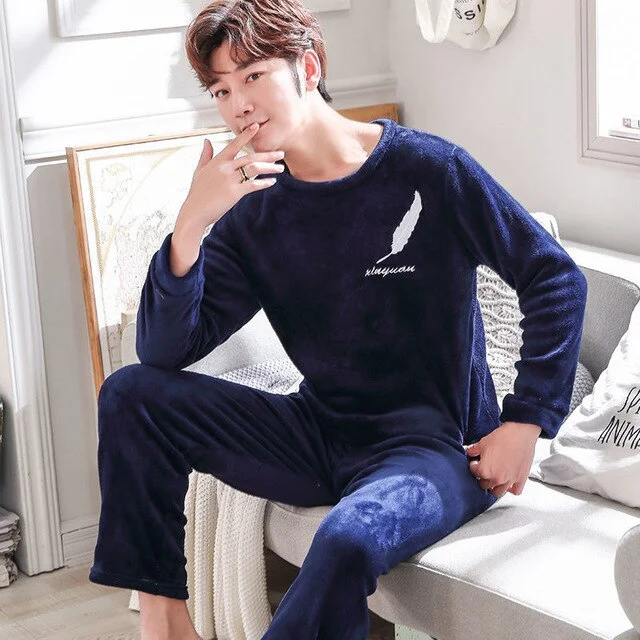 men pajamas winter  23