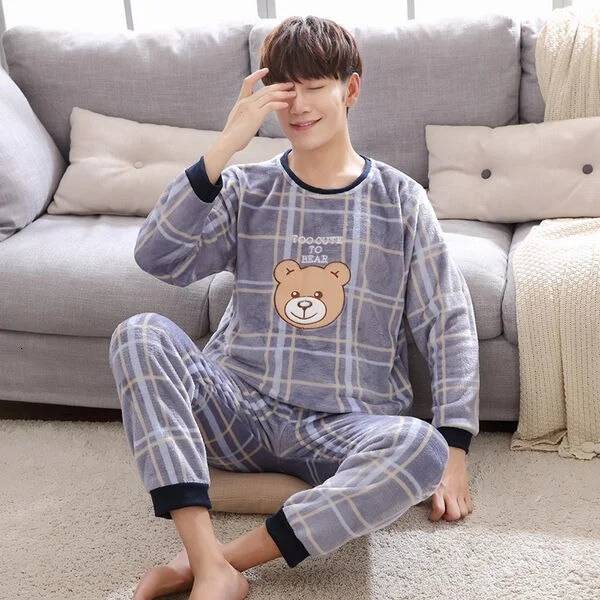 men pajamas winter  16