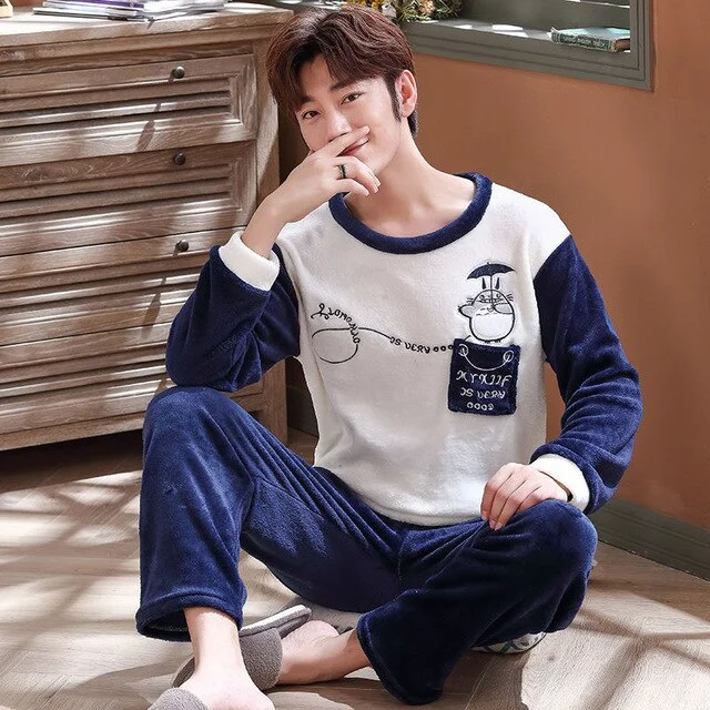 men pajamas winter  22