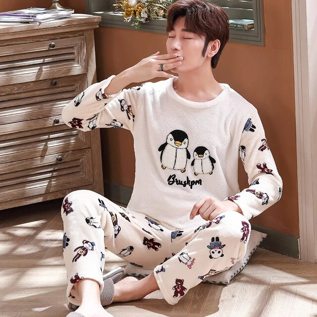 men pajamas winter  25