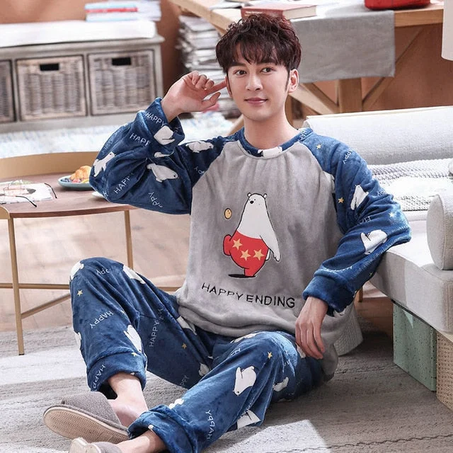 men pajamas winter  3