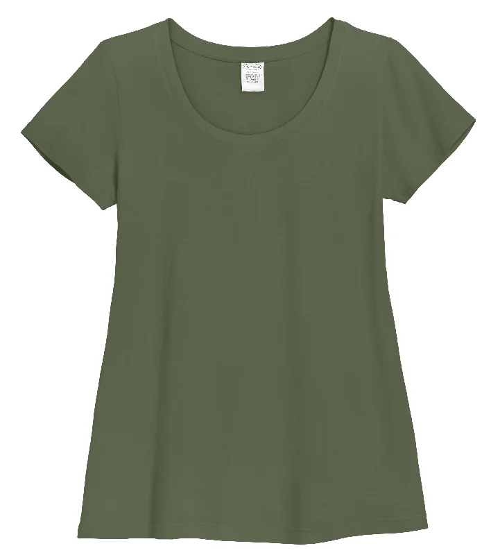 Women's Soft Supima Cotton Short Sleeve Everyday Comfy Crew Tee | Turtle