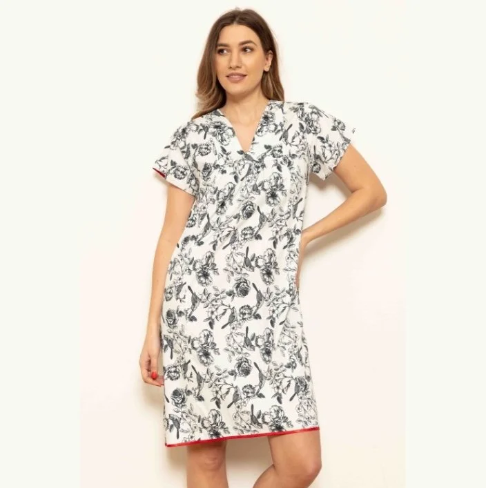 100% Cotton Poplin Sleeveless Nightdress