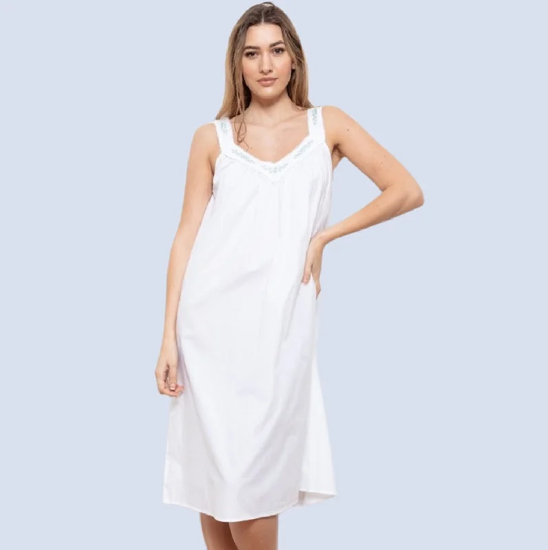 Gail 100% Cotton Wide Strap Nightdress