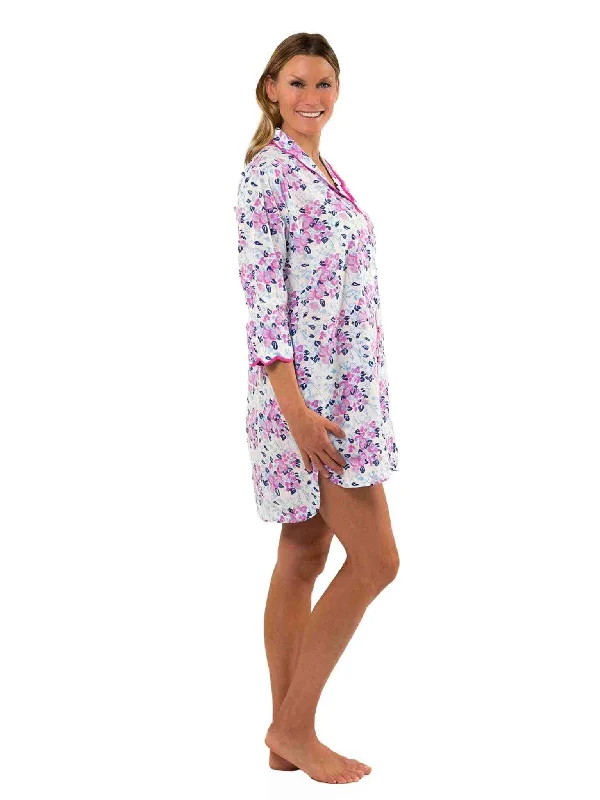 Pink-Blue Floral Nightshirt