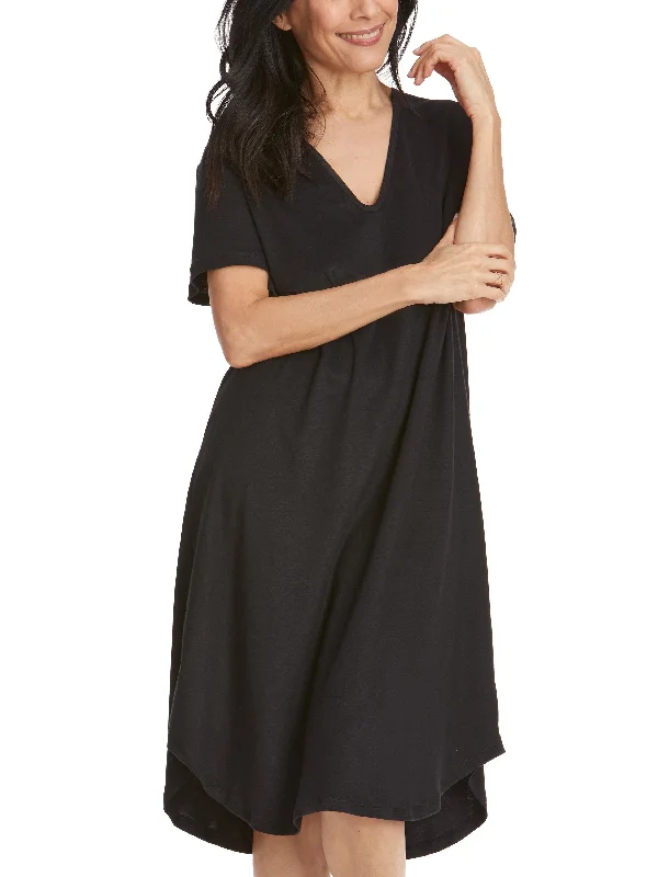 Supima® Cotton Nightshirt Black