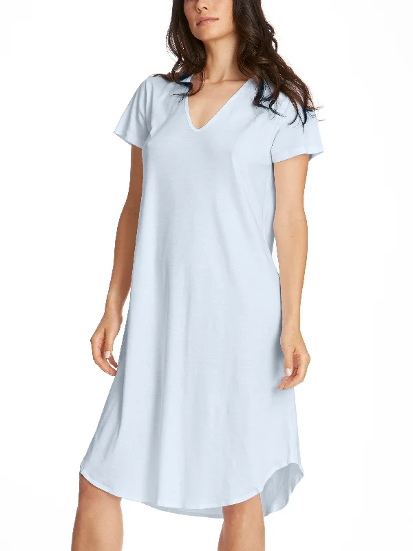 Supima® Cotton Nightshirt Powder Blue