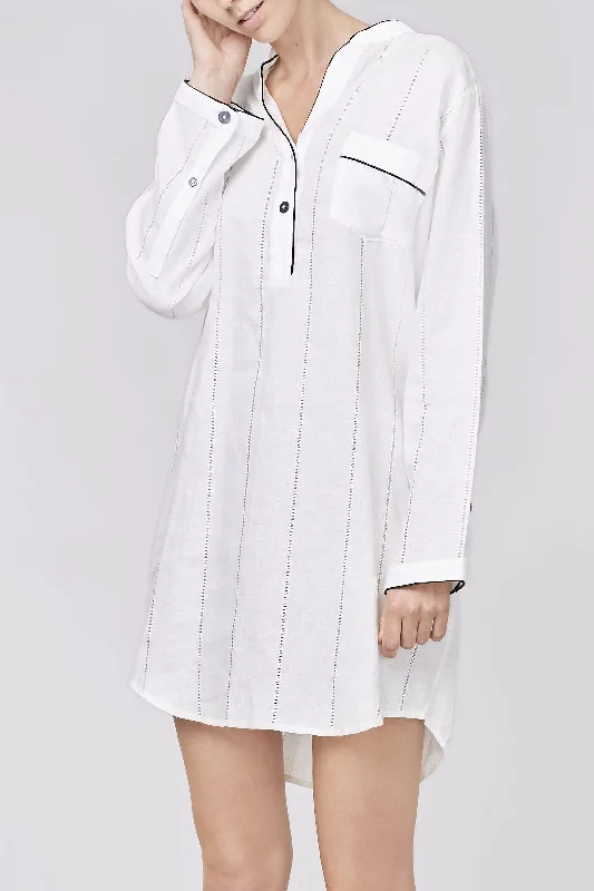 TESS LINEN SHORT SLEEP SHIRT